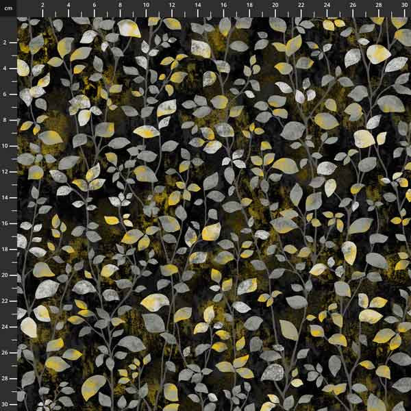 Black, White 24 Karat - Metallic Blad 0,5m