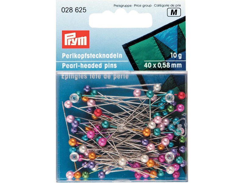Prym Knappenåler Perlemorhode 40×0,58mm 10g