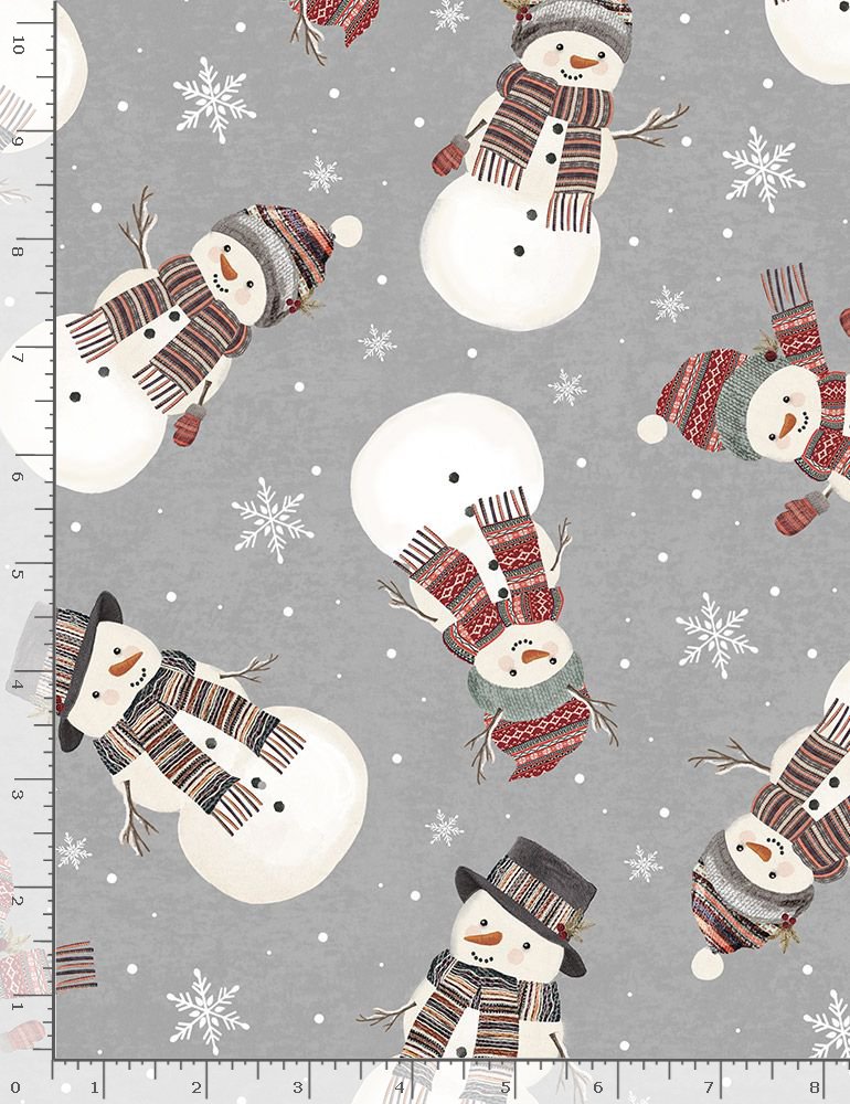 Let it snow TOSSED SNOWMEN & SNOWFLAKES 0,5m