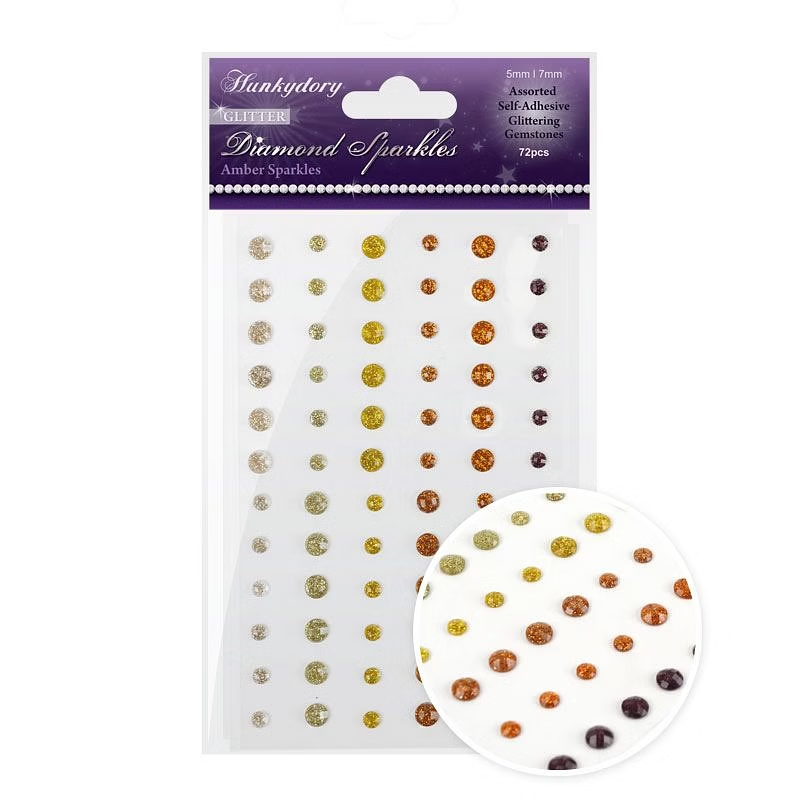 Diamond Sparkles Glitter Gemstones - Amber Sparkles