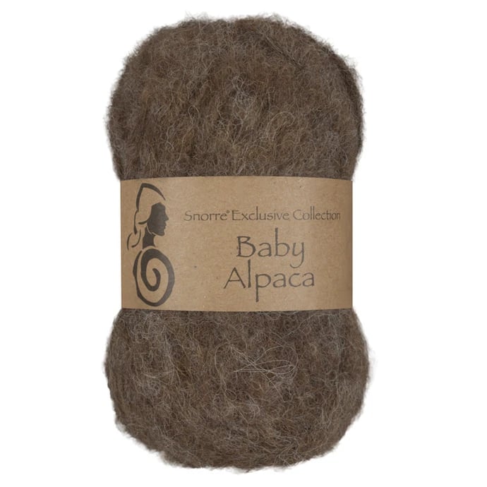 Viking baby alpaca 308 Mørk brun