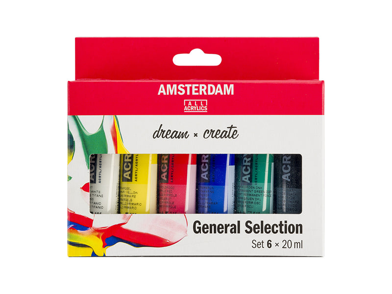 Amsterdam Standard 20ml – Sett 6 ass. farger