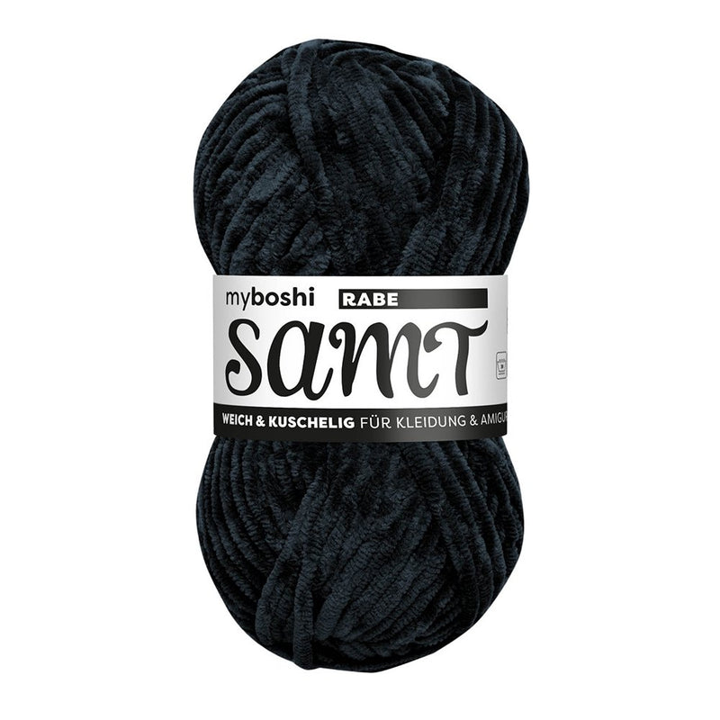 Myboshi Samt Chenillegarn 100g – 896 Raven
