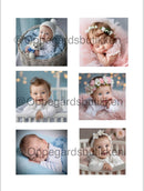 Baby gutt og jente A4 ark