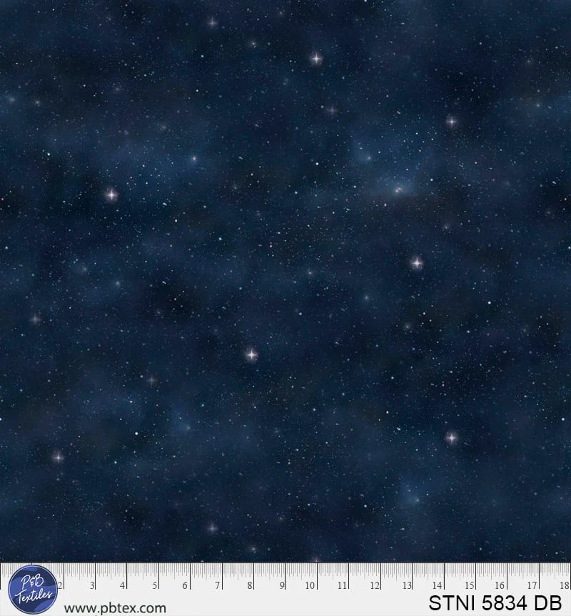Starlit night Starry sky allover 0,5m