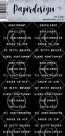 Stickers PD 1326 Konfirmant, sort 2