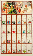 Vintag christmas julekalender panel