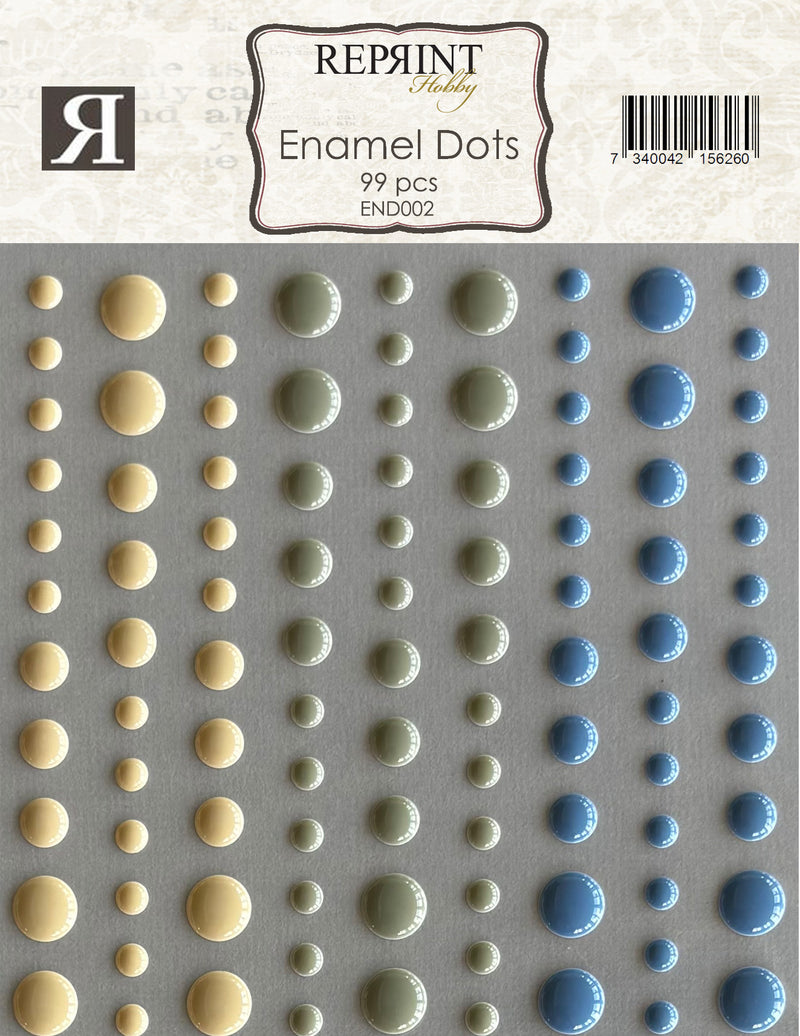 Adhesive Enamel Dots Hip hip hooray