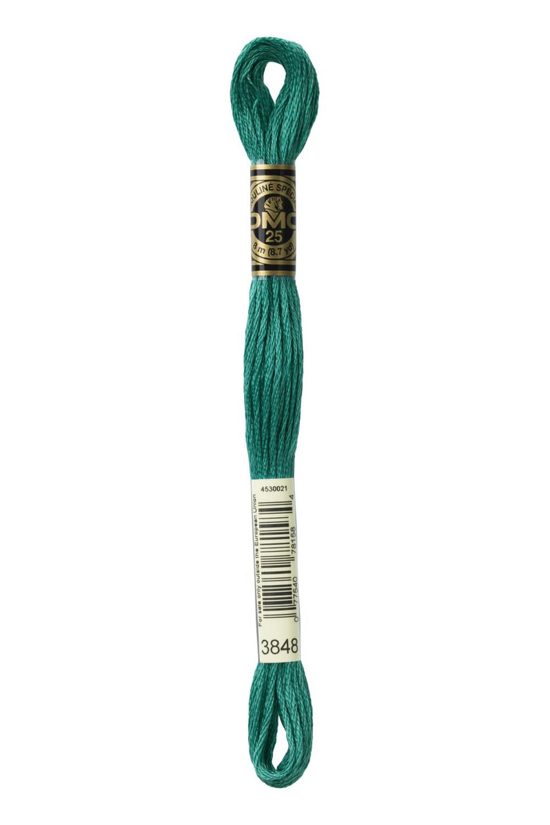 DMC 3848 Medium teal green