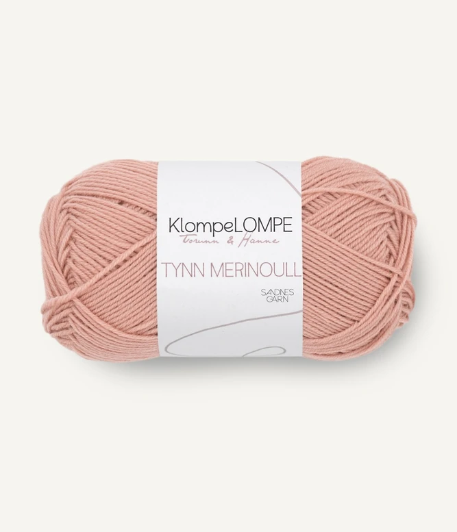 Klompelompe Tynn Merino 3332 Pudderbrun