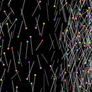 Sewing box PINS & NEEDLES STRIPE BLACK pr dm