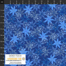 Blå blomster Jersey Pr dm