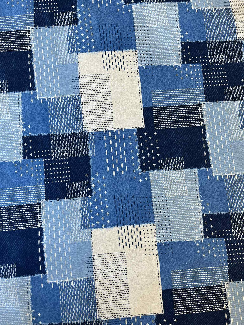 Blårutete Japansk halvlin Pr dm