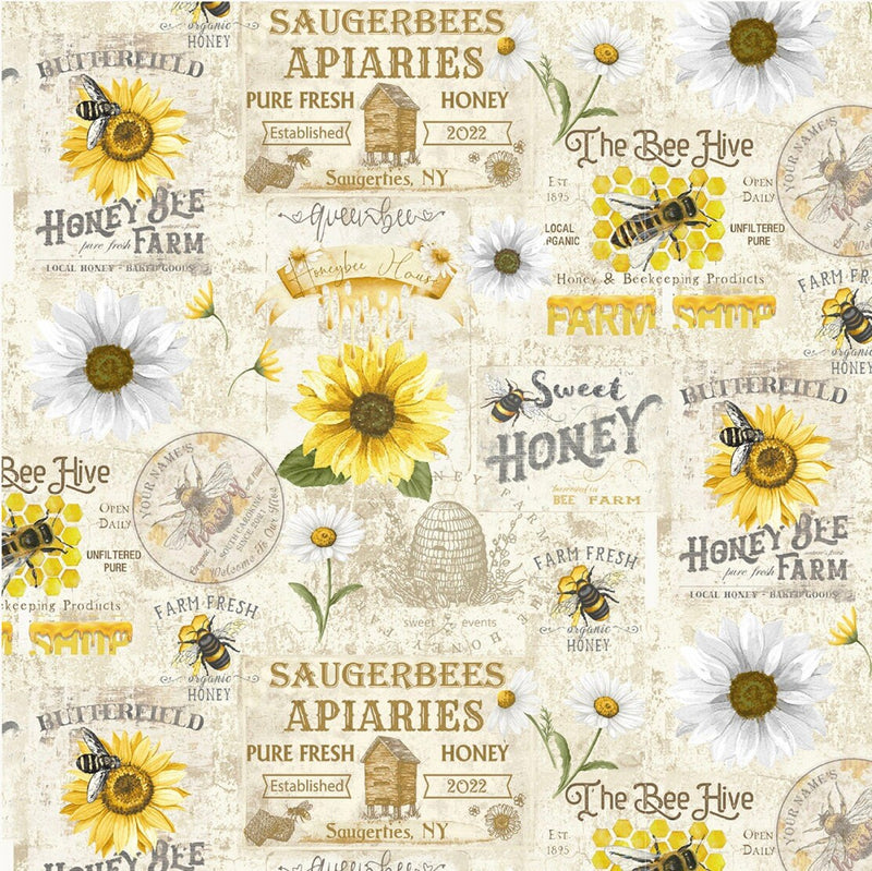 Vintage Bee farm Cream 0,5m