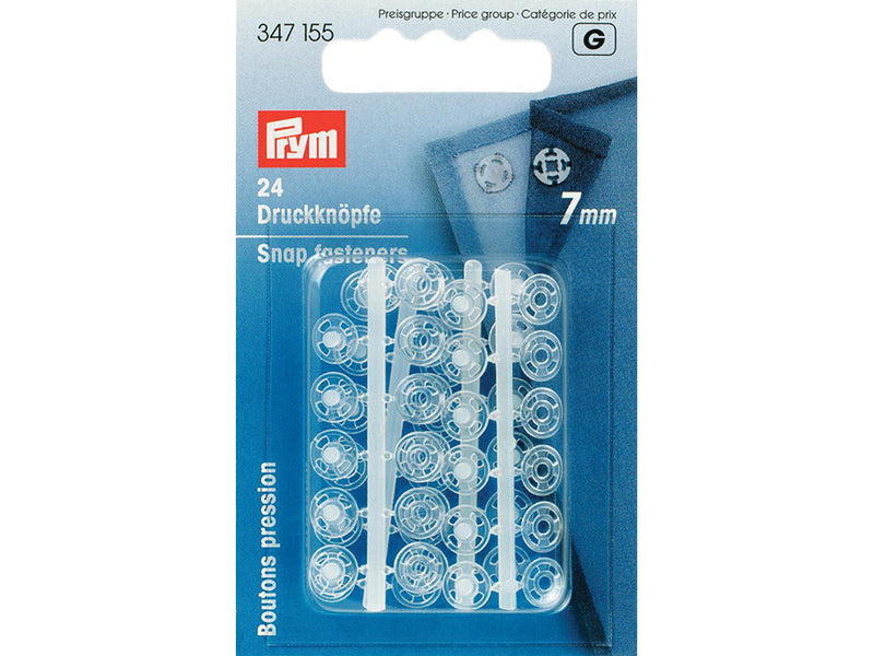 Prym Patentknapper 7mm 24stk – Transparent