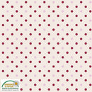 Rød og rosa prikker på krem