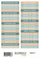 Stickers Reprint - The Bookshop Collection Text Norsk - 11x16 cm