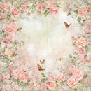 Reprint -Summer Garden Butterflies and roses - 12x12