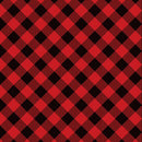 Gnome antics buffalo plaid red Pr dm