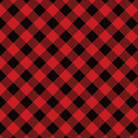 Gnome antics buffalo plaid red Pr dm