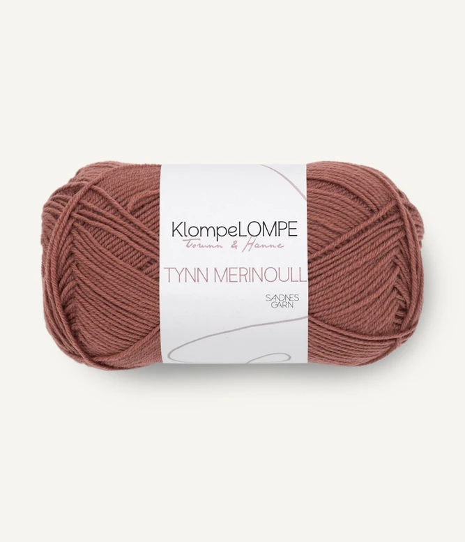 Klompelompe Tynn Merino 4043 Plommerosa