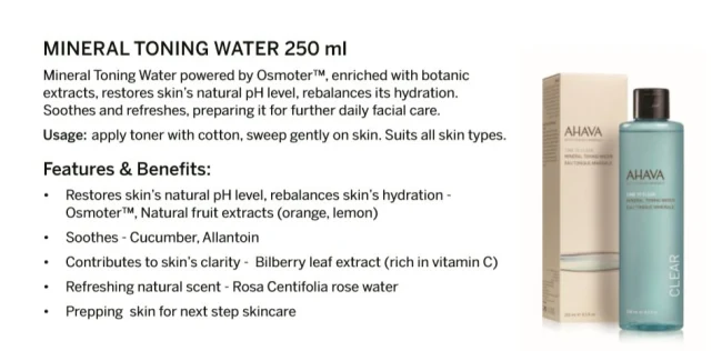 Ahava Toning water