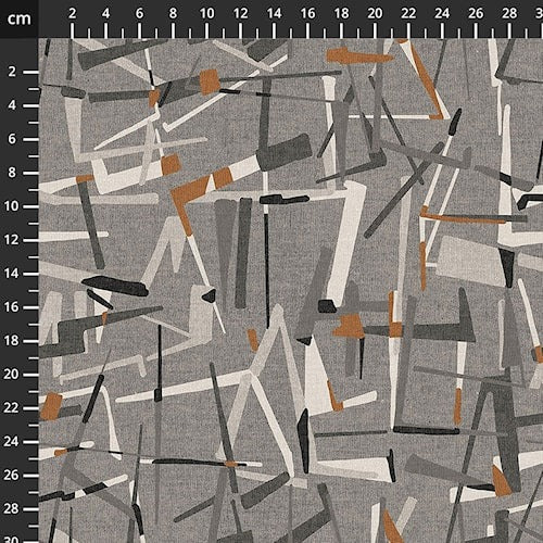 Modern element Grey with lines 0,5m