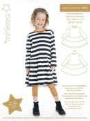 Jersey ruffle hem dress 33015*