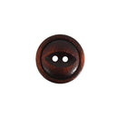 Treknapp – 2-hull 18mm – Rød/brun