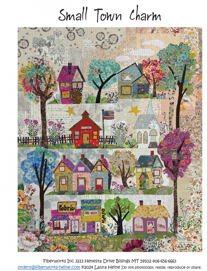 Small Town Charm Collage Pattern by Laura Heine