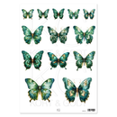 Motivark Sommerfugl Grønn 4056