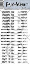 Stickers Gratulerer 11, hvit