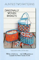 Diagonally woven basket