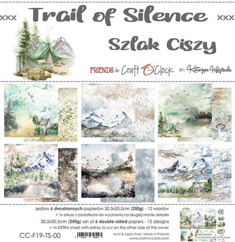 Trail of silence 12x12" paper pack