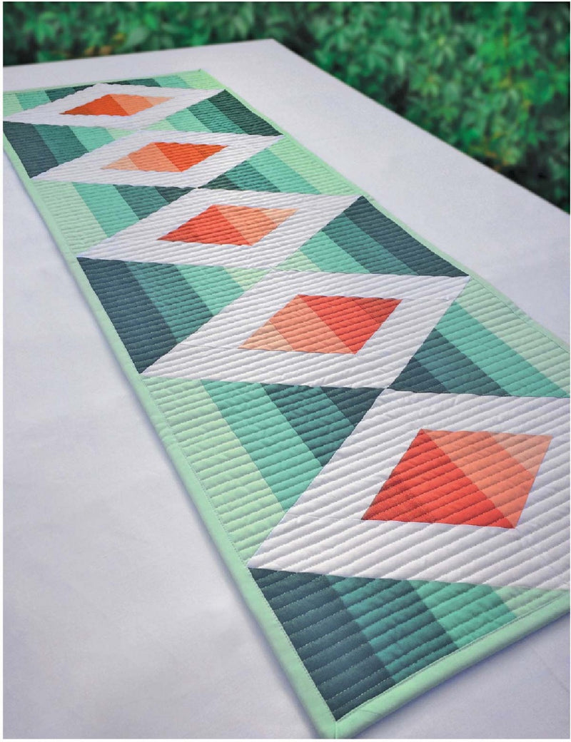 Aztec diamond table runner