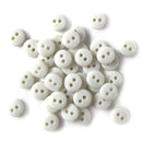 Tiny round white 1/4"