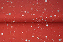 Rød med prikker 1m