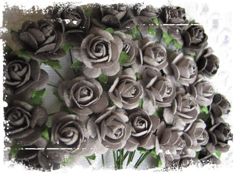 Roser 1,8 cm grå