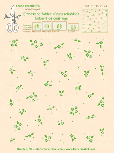Background Little Flowers - Embossing