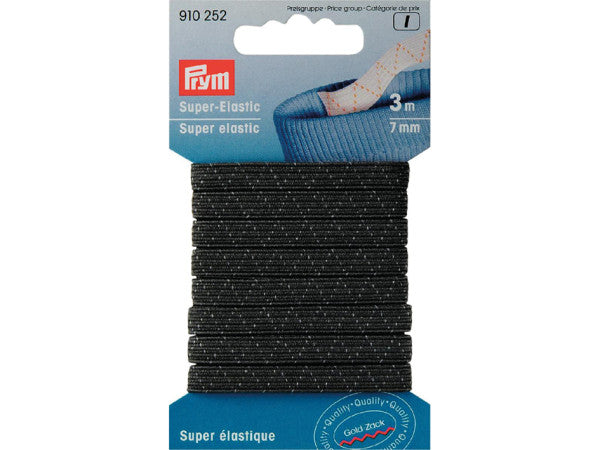 Prym standard elastikk 5m 7mm svart