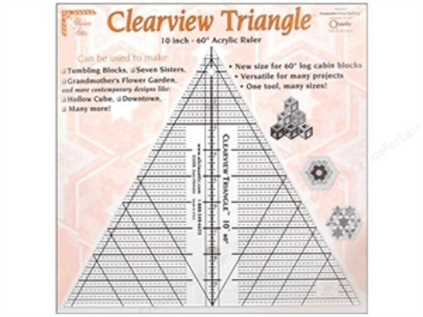 60`triangle ruler 10"
