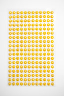 Stickers perle gul 6mm