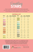 Sparkling stars quilt pattern