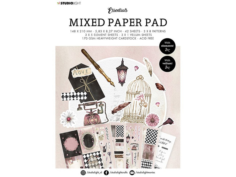 Essentials Mixed Paper Pad – Pattern paper 17