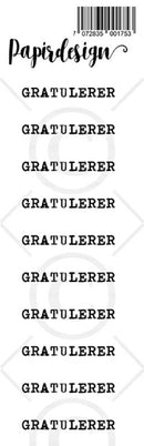 Gratulerer transparent