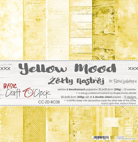 Yellow mood 12x12" paper pack