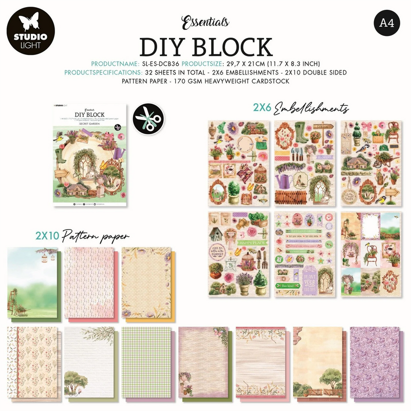 Secret garden DIY block