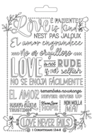 Stamperia soft mould A5 Love never fails