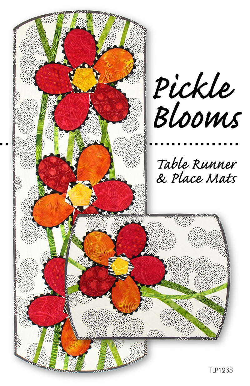 Pickle blooms table runner & placemats