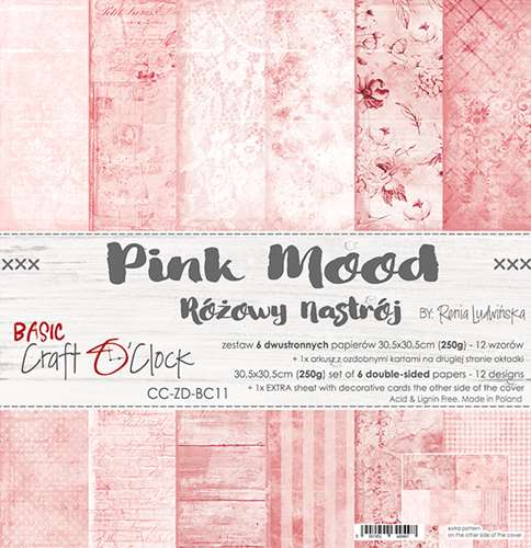 Pink mood 12x12" paper pack